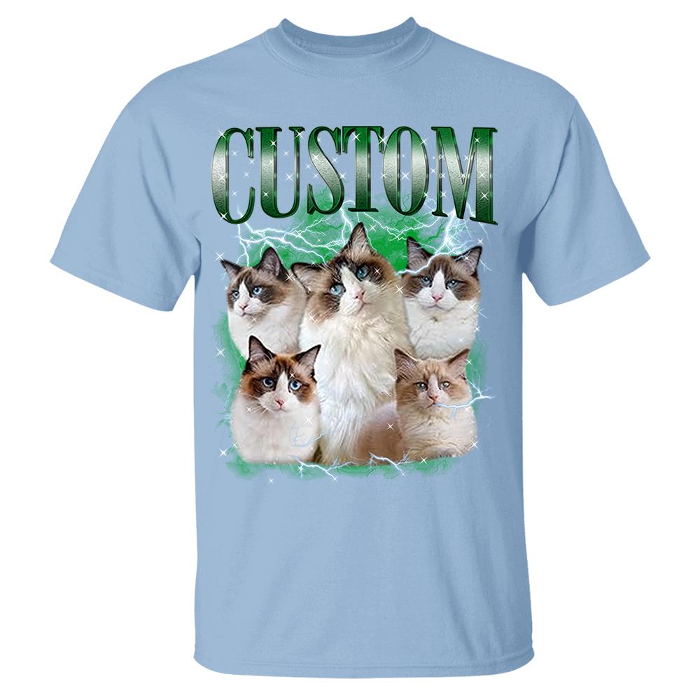 Custom Your Own Bootleg Rap Shirts for Boyfriend Girlfriend Face Shirt with Photo Gift for Him Her Pet Lovers Nh00