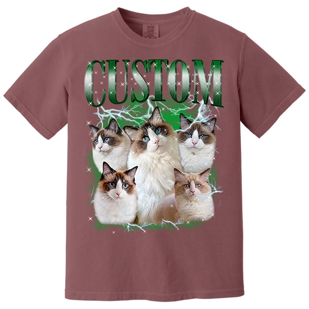 Custom Your Own Bootleg Rap Shirts for Boyfriend Girlfriend Face Shirt with Photo Gift for Him Her Pet Lovers Nh00