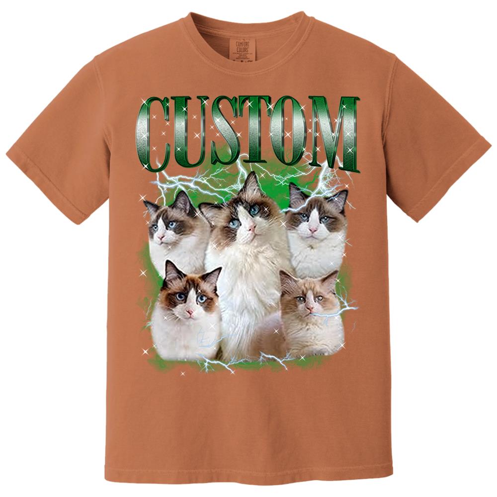 Custom Your Own Bootleg Rap Shirts for Boyfriend Girlfriend Face Shirt with Photo Gift for Him Her Pet Lovers Nh00