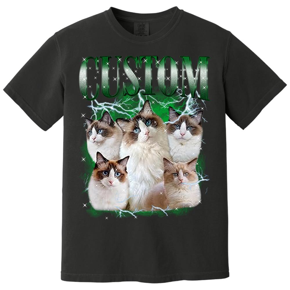 Custom Your Own Bootleg Rap Shirts for Boyfriend Girlfriend Face Shirt with Photo Gift for Him Her Pet Lovers Nh00