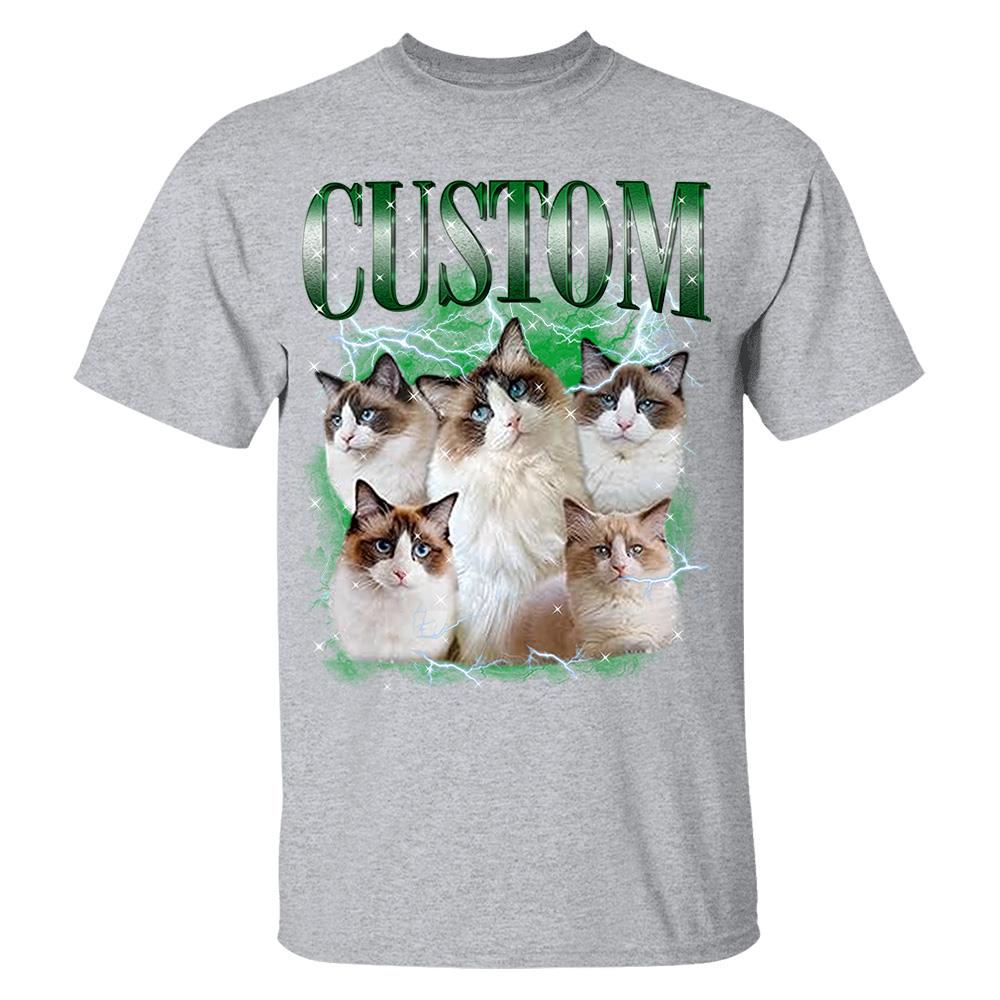 Custom Your Own Bootleg Rap Shirts for Boyfriend Girlfriend Face Shirt with Photo Gift for Him Her Pet Lovers Nh00