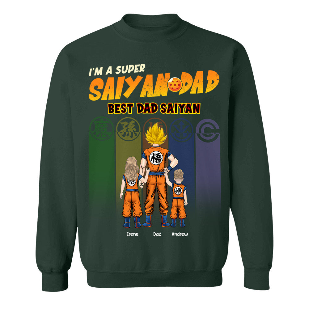 Personalized I’m A Super Saiyan Dad Best Dad Saiyan Shirt, Gift For  Father's Day L0411 TH23