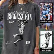 I'll Always Be Your Biggest Fan - Washed Tee Retro Bootleg Shirt For Lacrosse Players NA04 Li29