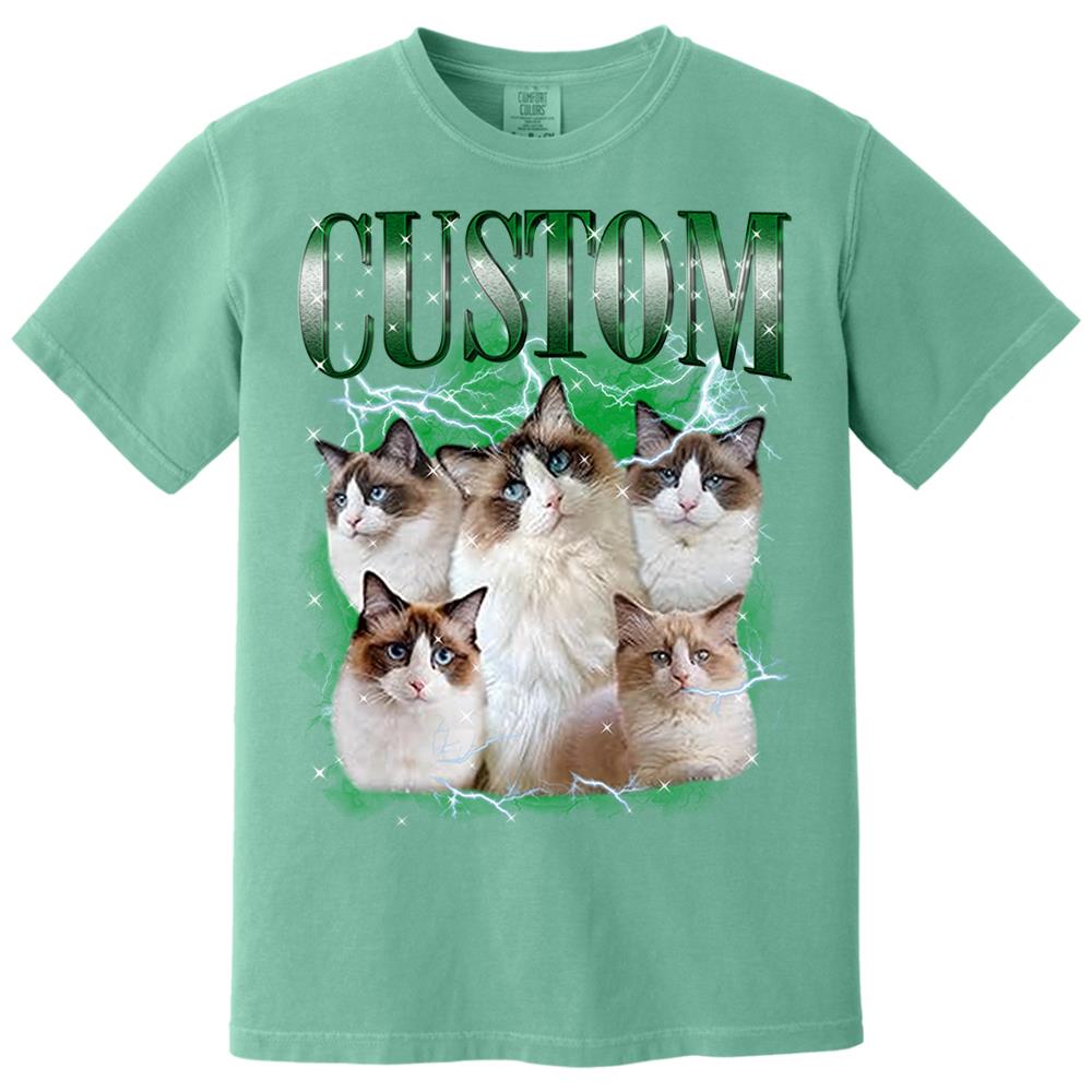 Custom Your Own Bootleg Rap Shirts for Boyfriend Girlfriend Face Shirt with Photo Gift for Him Her Pet Lovers Nh00