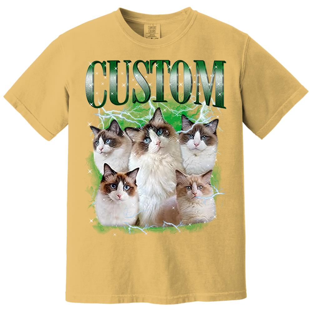 Custom Your Own Bootleg Rap Shirts for Boyfriend Girlfriend Face Shirt with Photo Gift for Him Her Pet Lovers Nh00