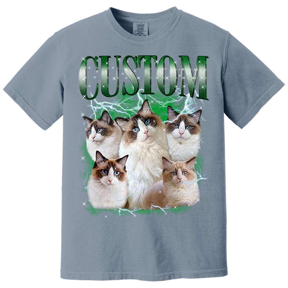 Custom Your Own Bootleg Rap Shirts for Boyfriend Girlfriend Face Shirt with Photo Gift for Him Her Pet Lovers Nh00