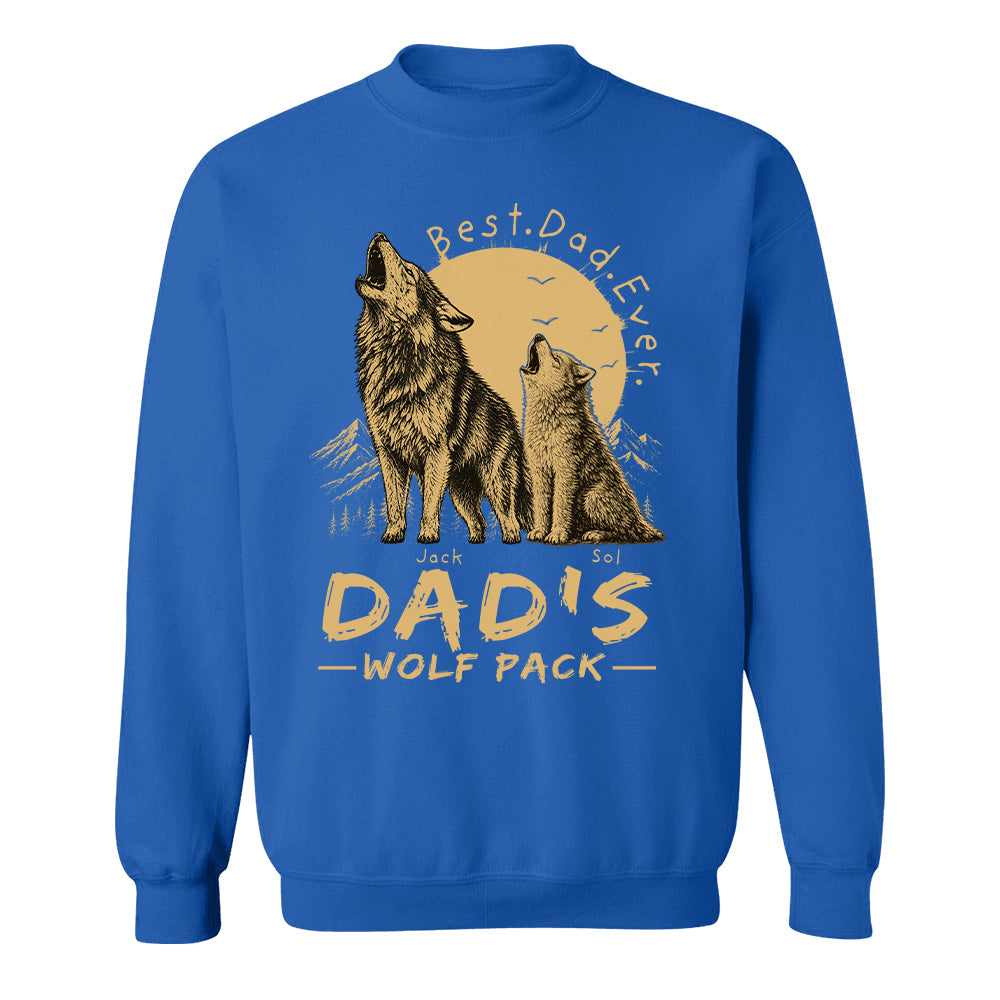 Dad's Wolf Pack Best Dad Ever Personalized Shirt Father's Day Gifts For Dad T1807 T24