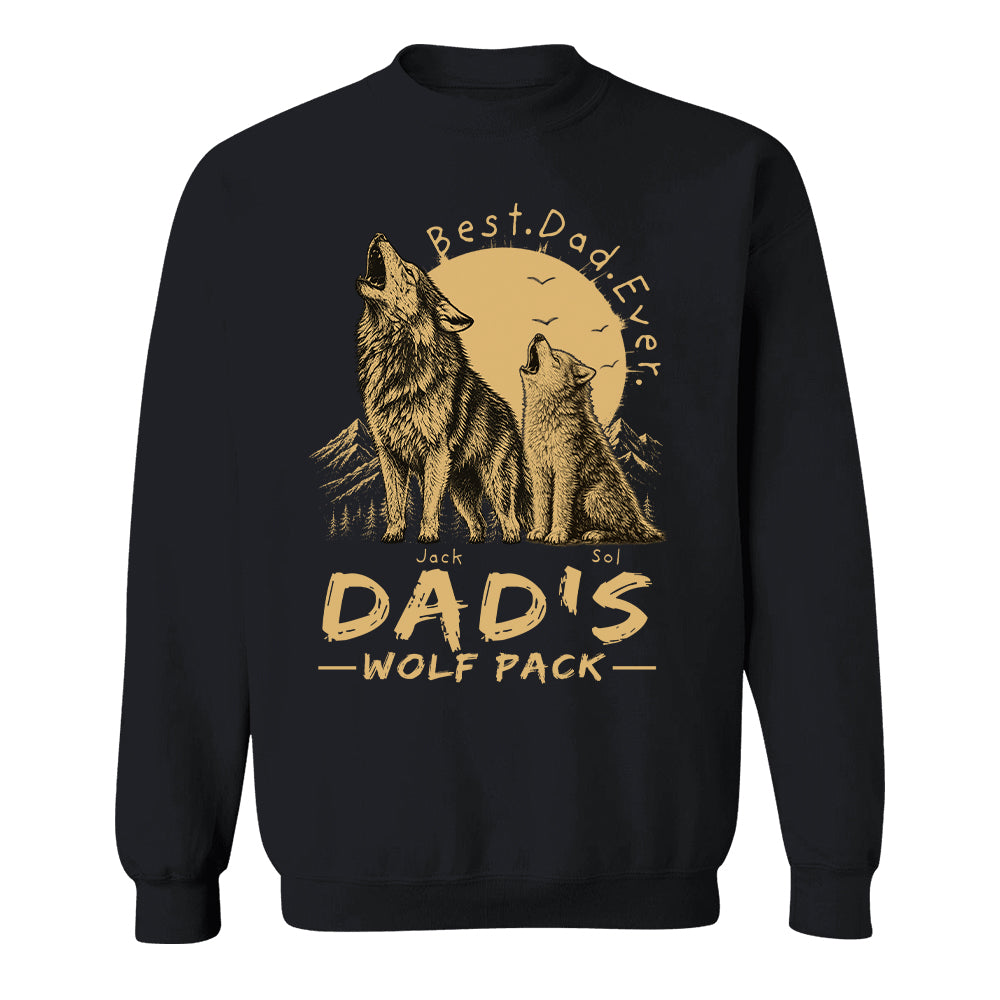 Dad's Wolf Pack Best Dad Ever Personalized Shirt Father's Day Gifts For Dad T1807 T24