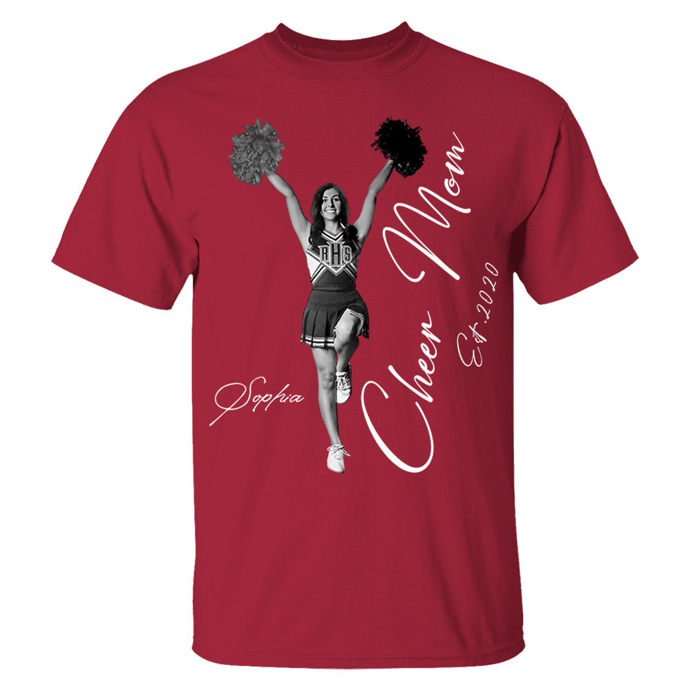 Cheer Mom -I'll Always Be Your Biggest Fan - Washed Tee Retro Bootleg Shirt For Cheerleading Vr2 Na02 Li29