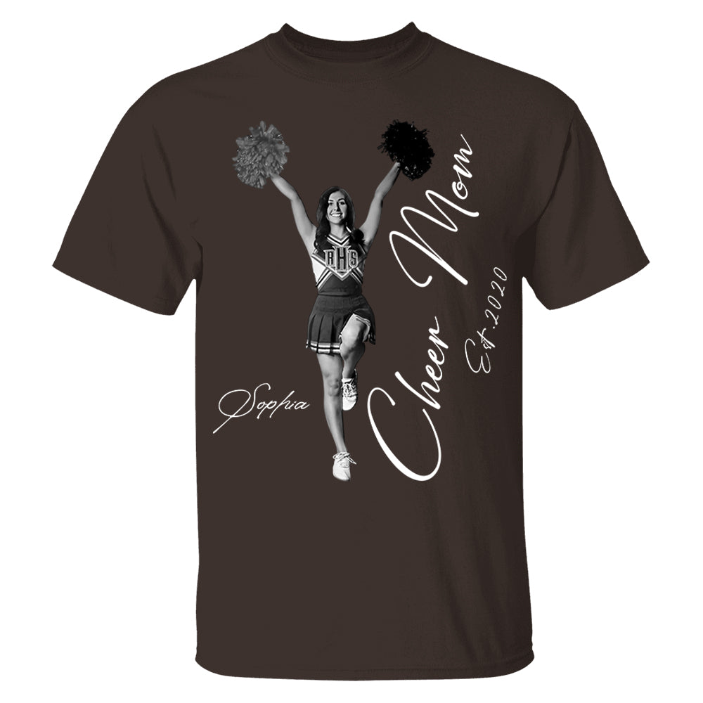 Cheer Mom -I'll Always Be Your Biggest Fan - Washed Tee Retro Bootleg Shirt For Cheerleading Vr2 Na02 Li29