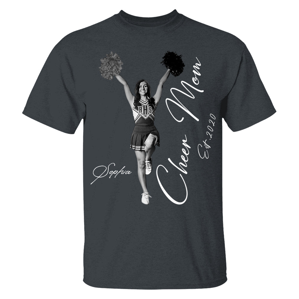 Cheer Mom -I'll Always Be Your Biggest Fan - Washed Tee Retro Bootleg Shirt For Cheerleading Vr2 Na02 Li29