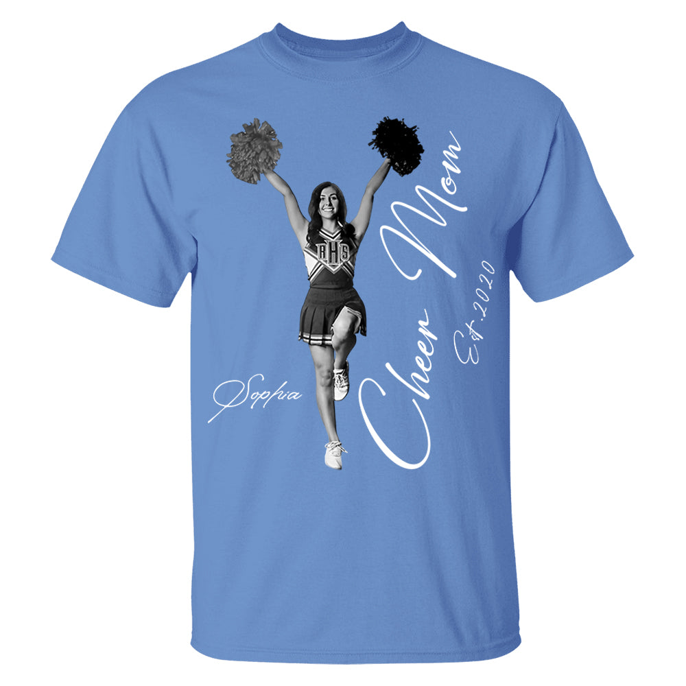 Cheer Mom -I'll Always Be Your Biggest Fan - Washed Tee Retro Bootleg Shirt For Cheerleading Vr2 Na02 Li29