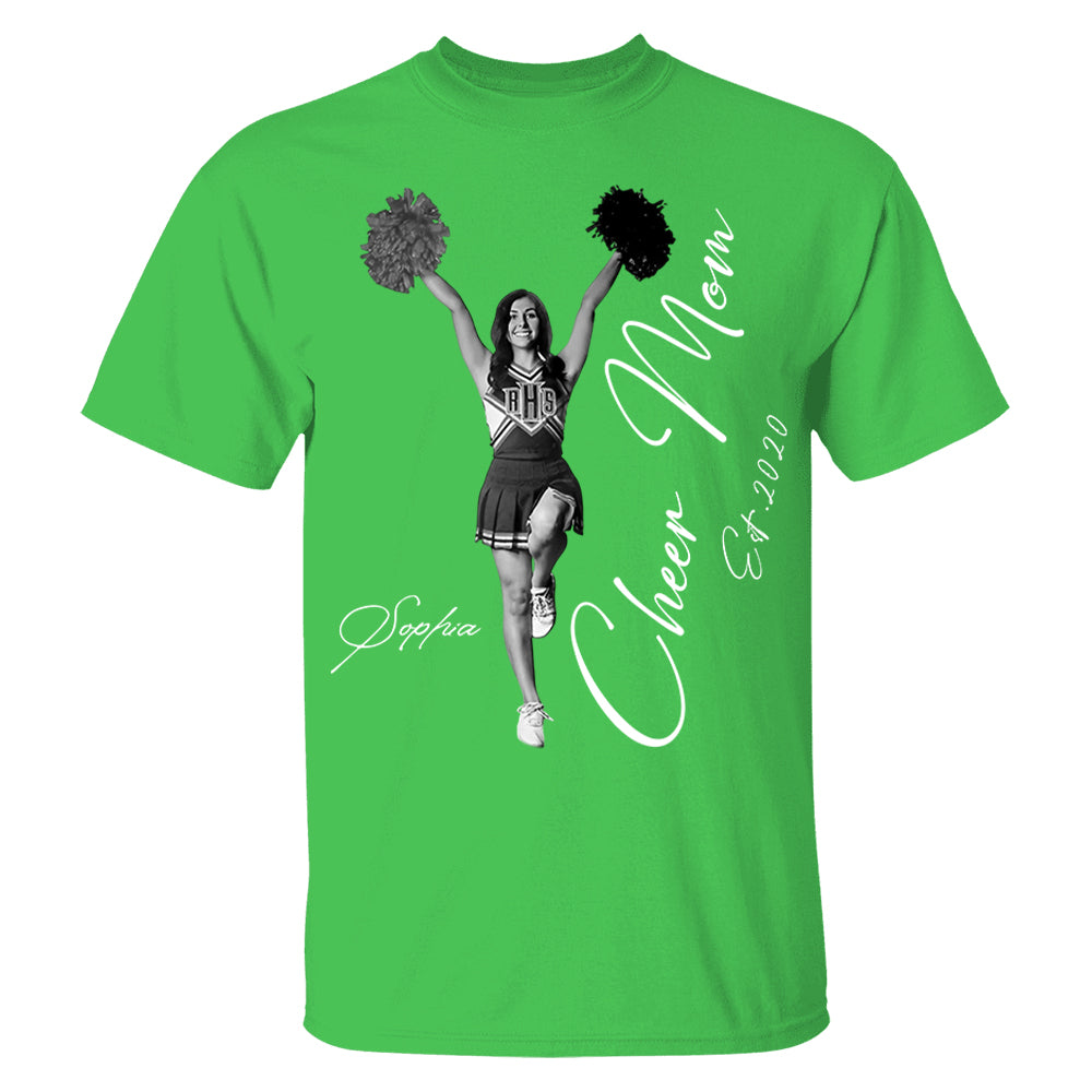 Cheer Mom -I'll Always Be Your Biggest Fan - Washed Tee Retro Bootleg Shirt For Cheerleading Vr2 Na02 Li29