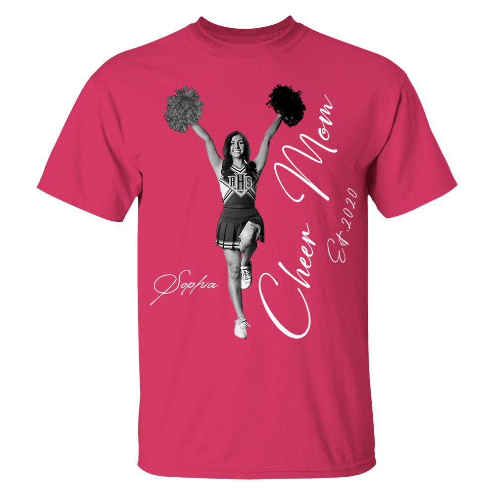 Cheer Mom -I'll Always Be Your Biggest Fan - Washed Tee Retro Bootleg Shirt For Cheerleading Vr2 Na02 Li29