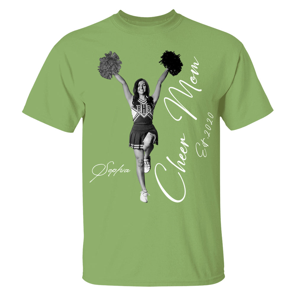 Cheer Mom -I'll Always Be Your Biggest Fan - Washed Tee Retro Bootleg Shirt For Cheerleading Vr2 Na02 Li29