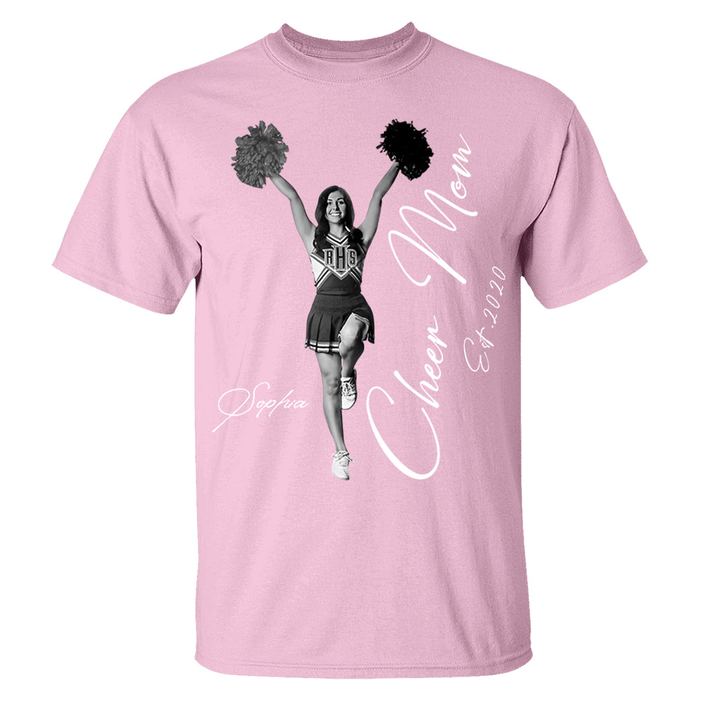 Cheer Mom -I'll Always Be Your Biggest Fan - Washed Tee Retro Bootleg Shirt For Cheerleading Vr2 Na02 Li29