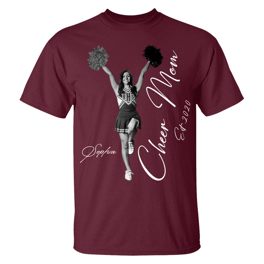 Cheer Mom -I'll Always Be Your Biggest Fan - Washed Tee Retro Bootleg Shirt For Cheerleading Vr2 Na02 Li29