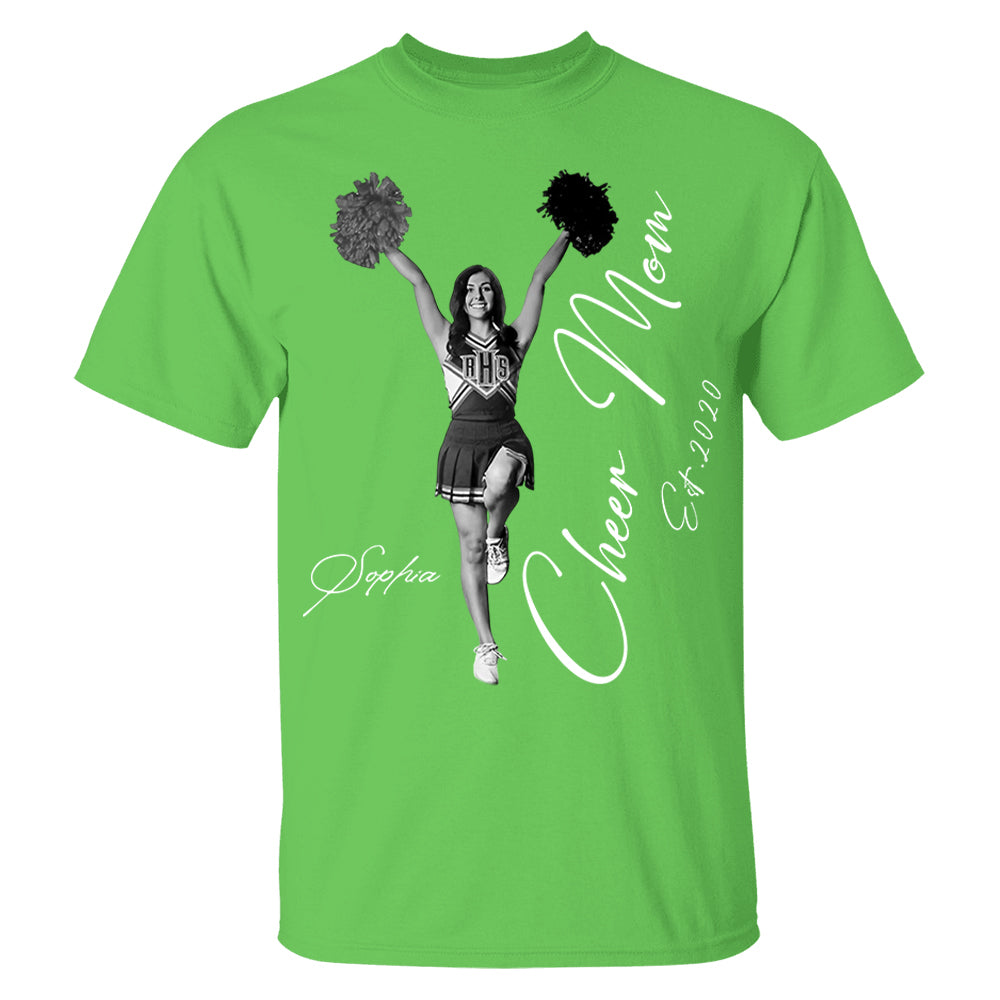 Cheer Mom -I'll Always Be Your Biggest Fan - Washed Tee Retro Bootleg Shirt For Cheerleading Vr2 Na02 Li29