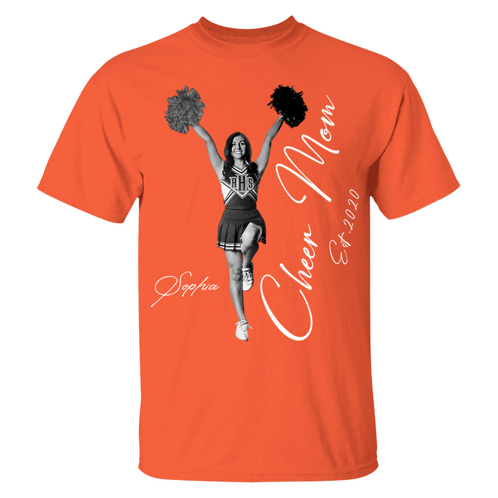 Cheer Mom -I'll Always Be Your Biggest Fan - Washed Tee Retro Bootleg Shirt For Cheerleading Vr2 Na02 Li29