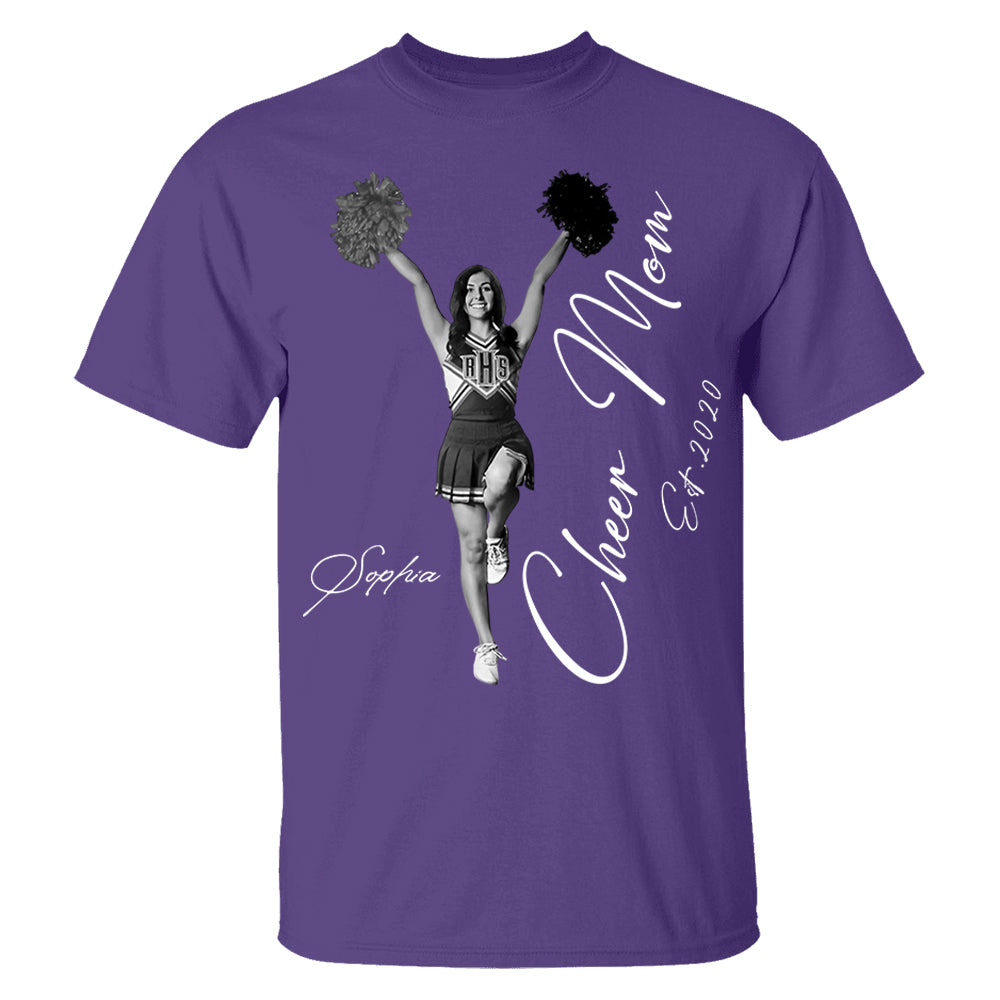 Cheer Mom -I'll Always Be Your Biggest Fan - Washed Tee Retro Bootleg Shirt For Cheerleading Vr2 Na02 Li29