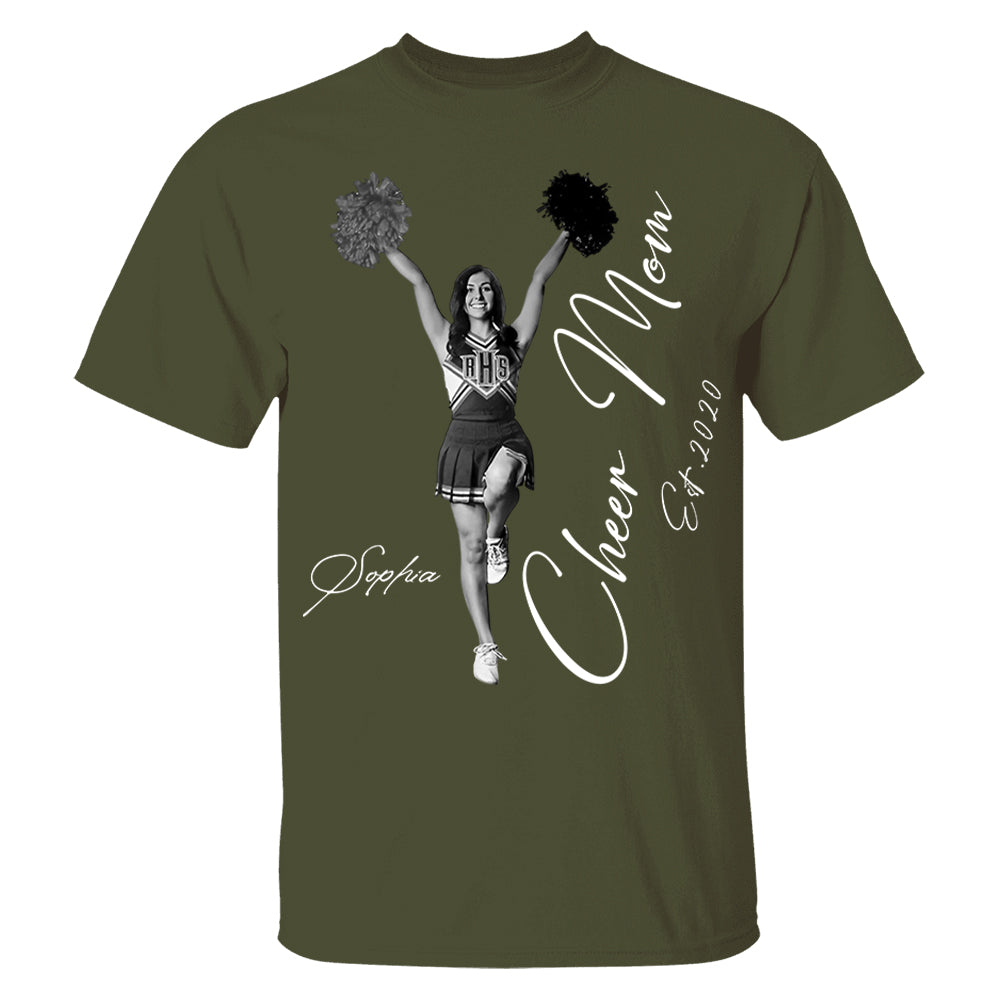 Cheer Mom -I'll Always Be Your Biggest Fan - Washed Tee Retro Bootleg Shirt For Cheerleading Vr2 Na02 Li29