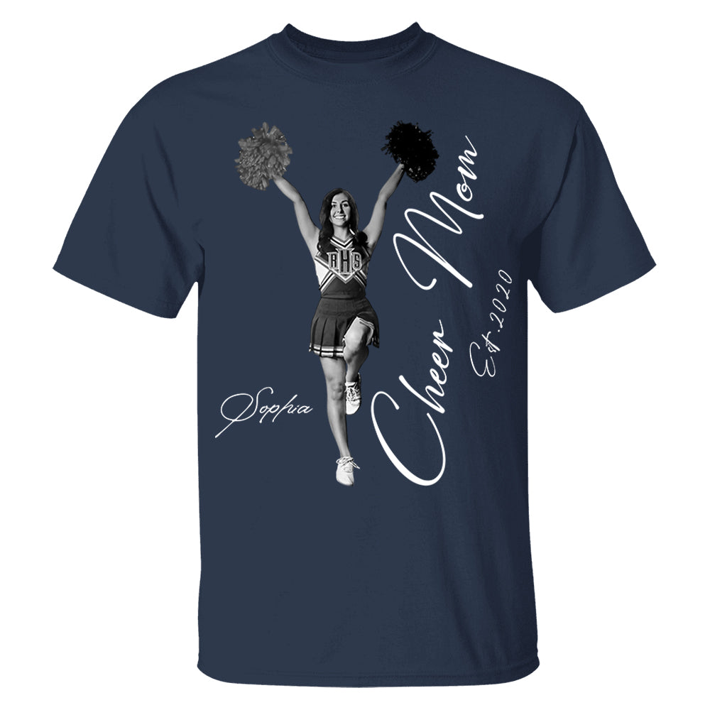 Cheer Mom -I'll Always Be Your Biggest Fan - Washed Tee Retro Bootleg Shirt For Cheerleading Vr2 Na02 Li29