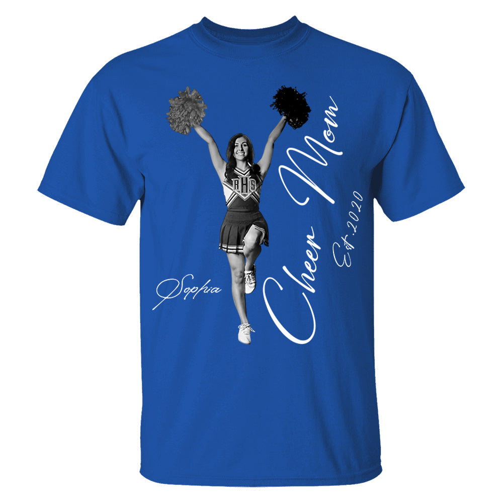 Cheer Mom -I'll Always Be Your Biggest Fan - Washed Tee Retro Bootleg Shirt For Cheerleading Vr2 Na02 Li29