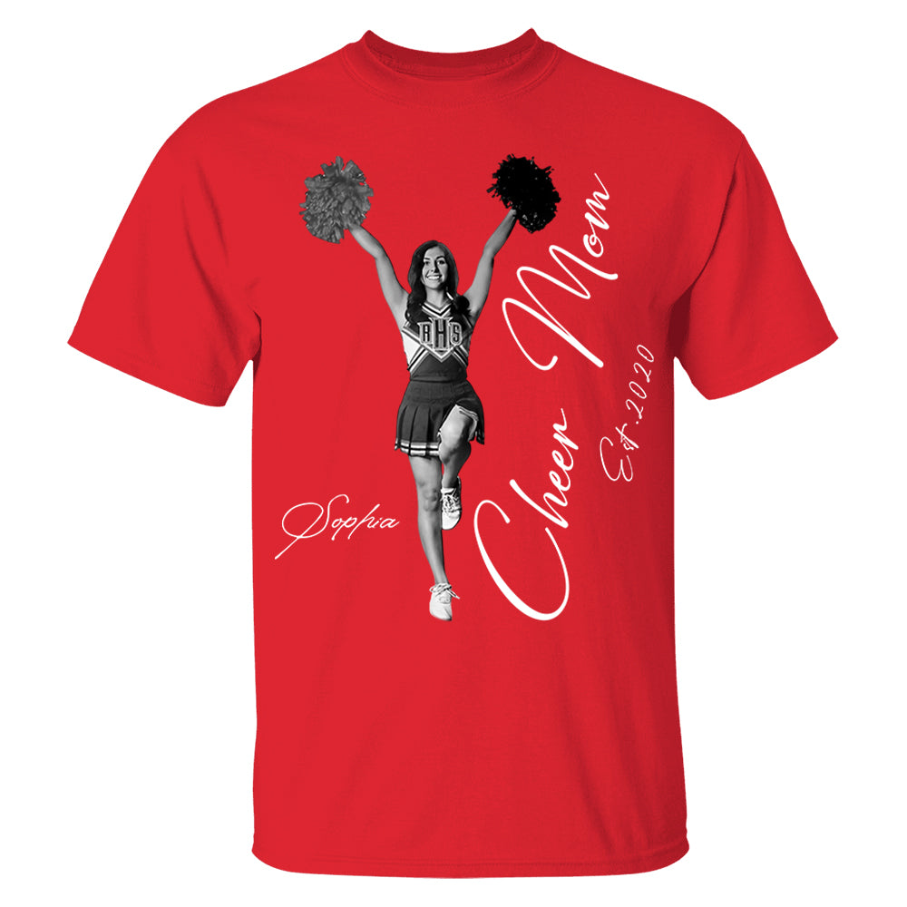 Cheer Mom -I'll Always Be Your Biggest Fan - Washed Tee Retro Bootleg Shirt For Cheerleading Vr2 Na02 Li29