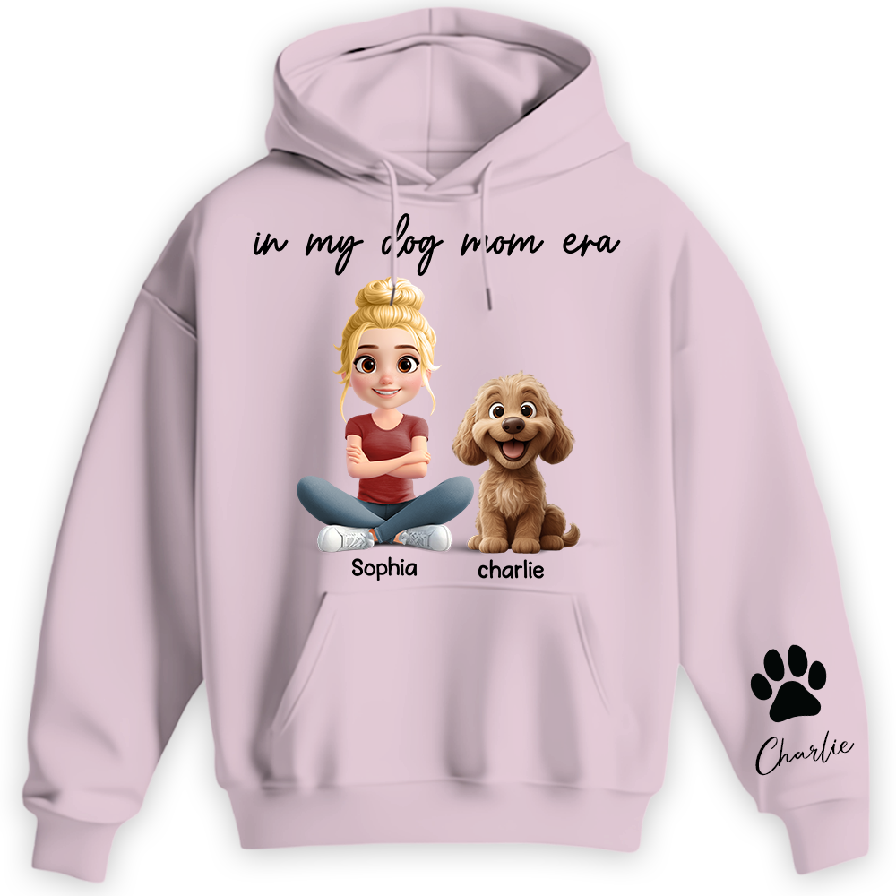 In My Dog Mom Era - Personalized Shirt, Gift For Dog Mom, Dog Mama, Dog Lovers Gift T1807