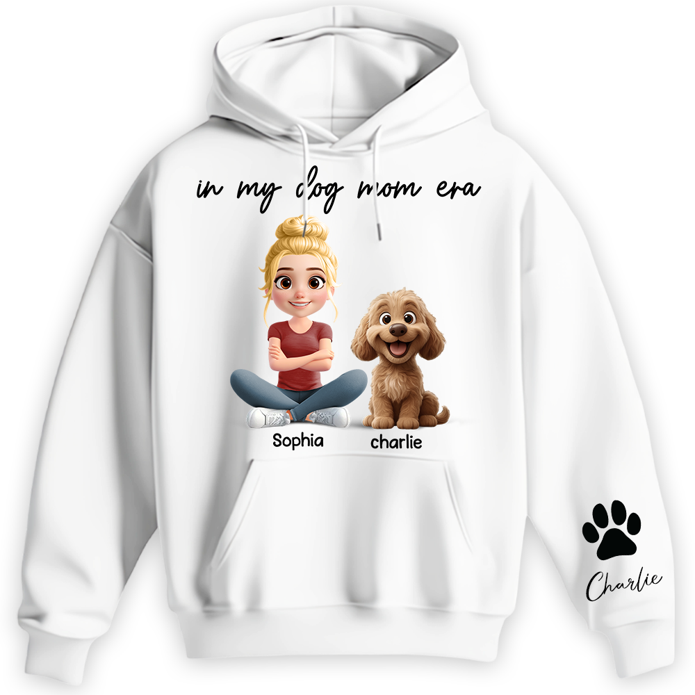 In My Dog Mom Era - Personalized Shirt, Gift For Dog Mom, Dog Mama, Dog Lovers Gift T1807