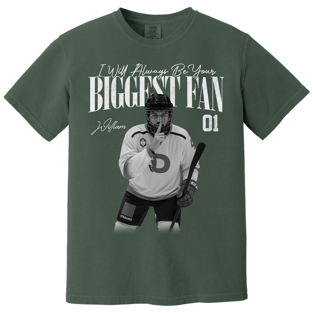 I'll Always Be Your Biggest Fan - Washed Tee Retro Bootleg Shirt For Ice Hockey Players NA02 Pt99