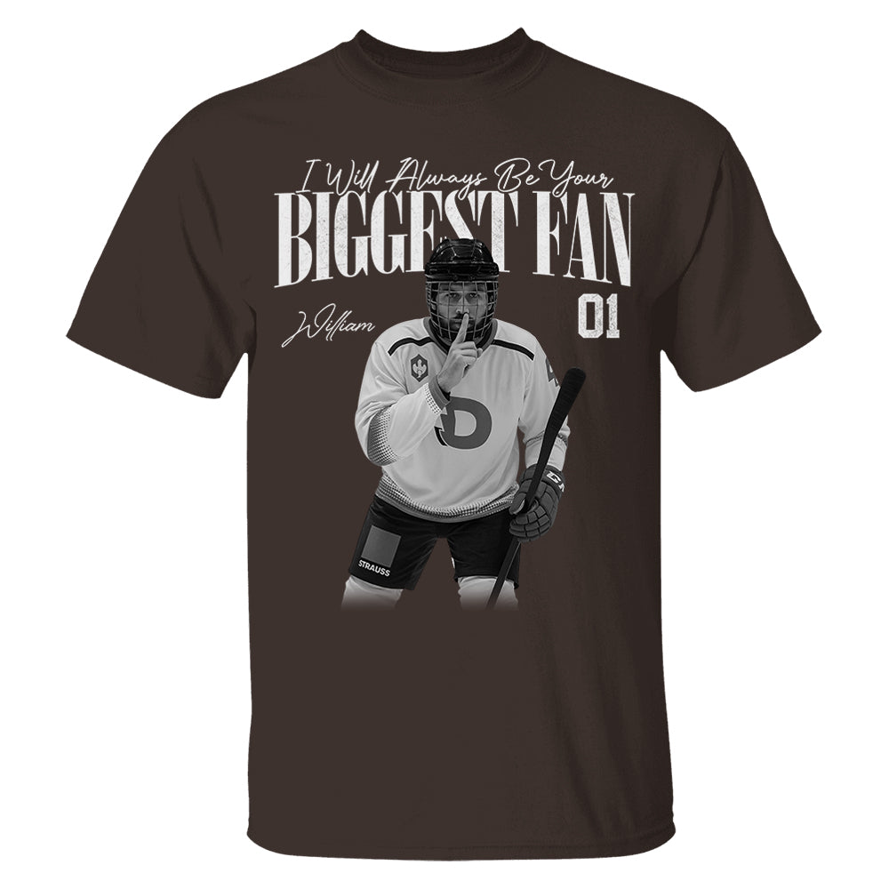 I'll Always Be Your Biggest Fan - Washed Tee Retro Bootleg Shirt For Ice Hockey Players NA02 Pt99