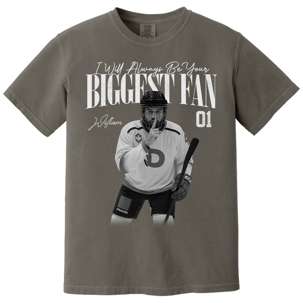 I'll Always Be Your Biggest Fan - Washed Tee Retro Bootleg Shirt For Ice Hockey Players NA02 Pt99
