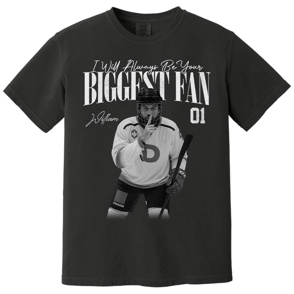 I'll Always Be Your Biggest Fan - Washed Tee Retro Bootleg Shirt For Ice Hockey Players NA02 Pt99