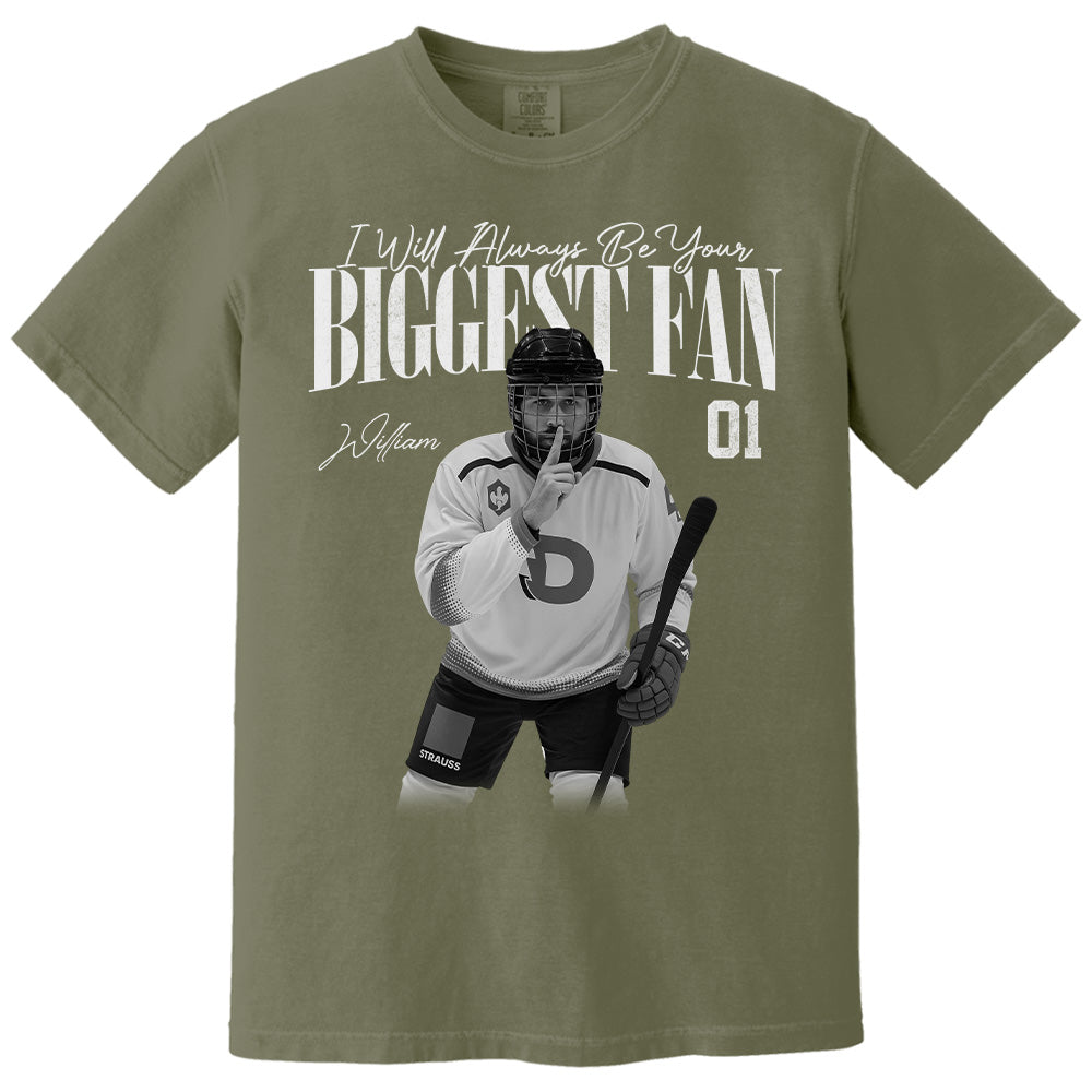 I'll Always Be Your Biggest Fan - Washed Tee Retro Bootleg Shirt For Ice Hockey Players NA02 Pt99