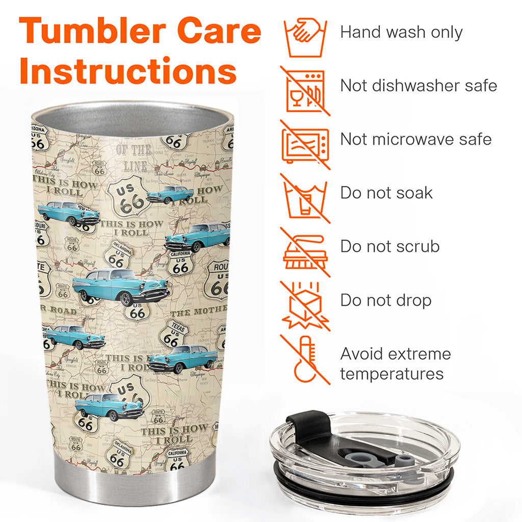 This Is How I Roll - Custom Vehicle Photo Upload Car Route 66 Tumber A2110