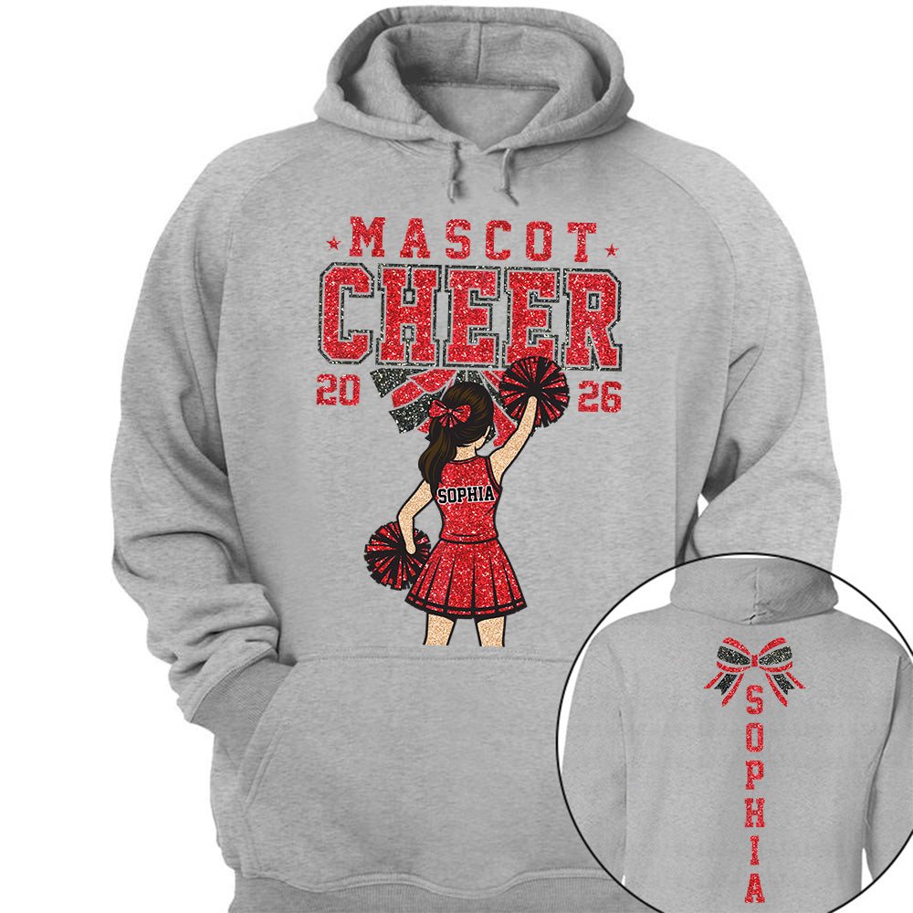 Personalized Cheerleader Shirt - Custom Cheer Team Name T-Shirt, Cheer Game Day Shirt for Mom Na02 VH01