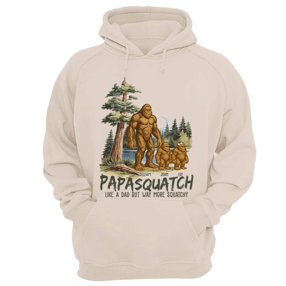 Custom Papasquatch, Like A Grandpa, Just Way More Squatchy Vintage Shirt Nh00