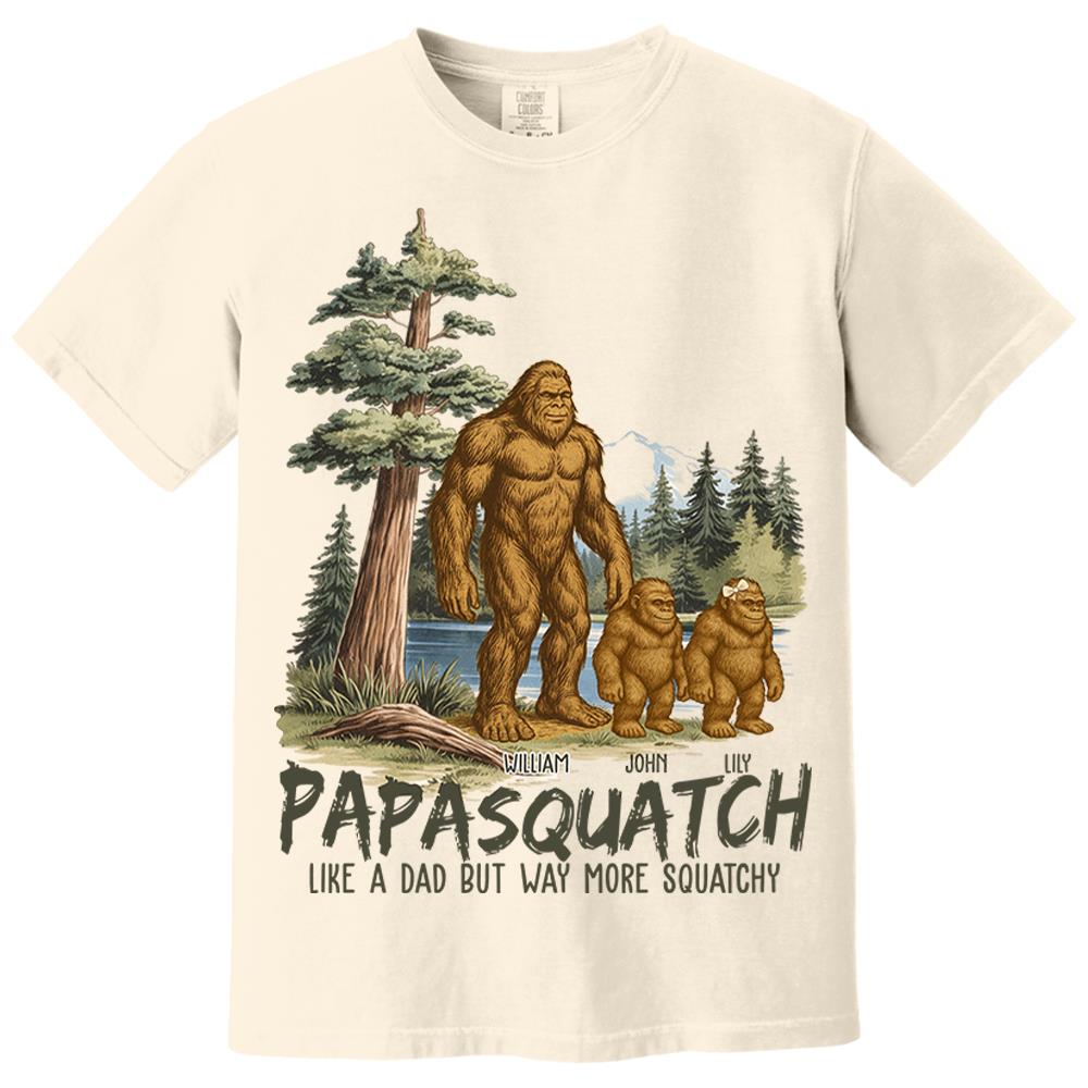 Custom Papasquatch, Like A Grandpa, Just Way More Squatchy Vintage Shirt Nh00