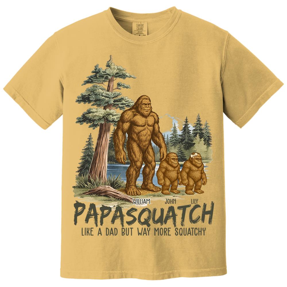 Custom Papasquatch, Like A Grandpa, Just Way More Squatchy Vintage Shirt Nh00