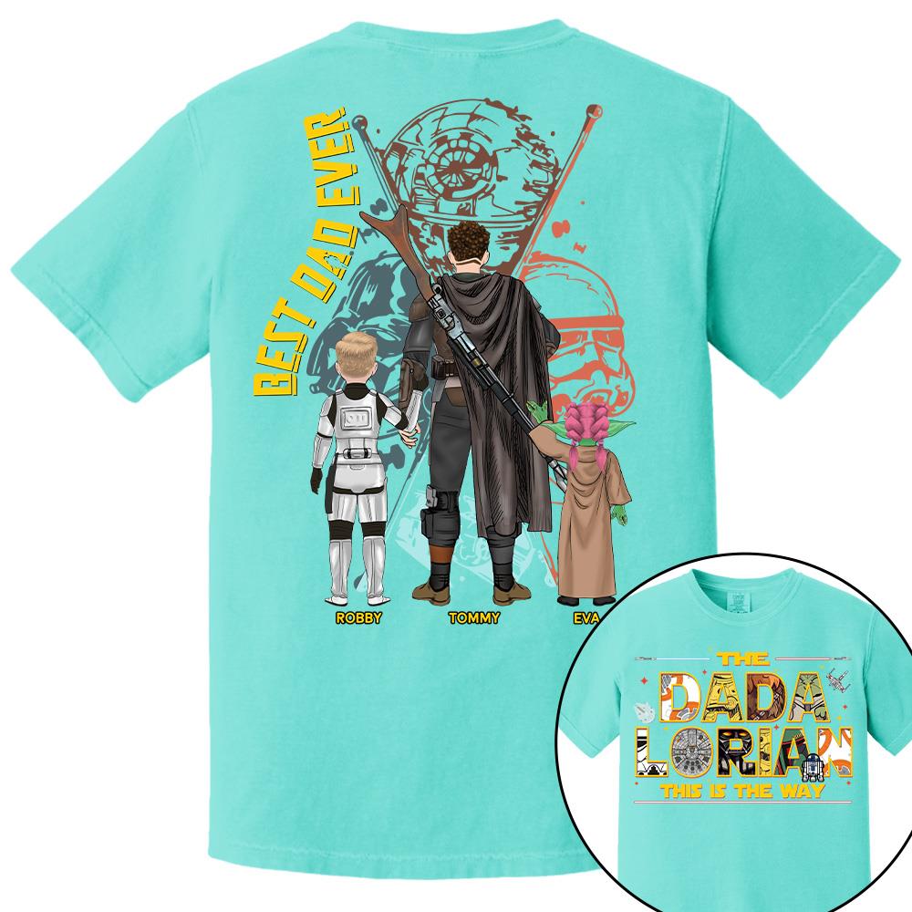The Dadalorian This Is The Way - Personalized Shirt Custom Nickname With Kids Gift For Dad 2026 T1807 Hv01