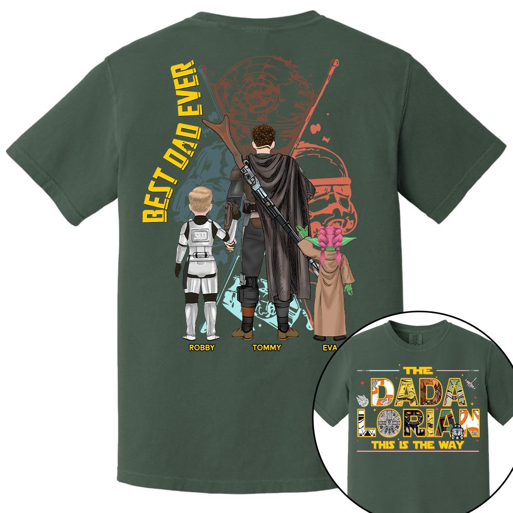The Dadalorian This Is The Way - Personalized Shirt Custom Nickname With Kids Gift For Dad 2026 T1807 Hv01