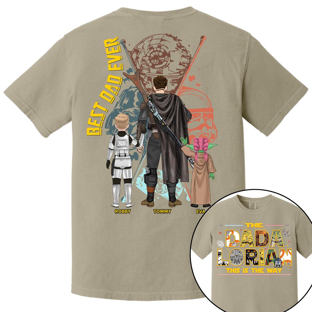 The Dadalorian This Is The Way - Personalized Shirt Custom Nickname With Kids Gift For Dad 2026 T1807 Hv01