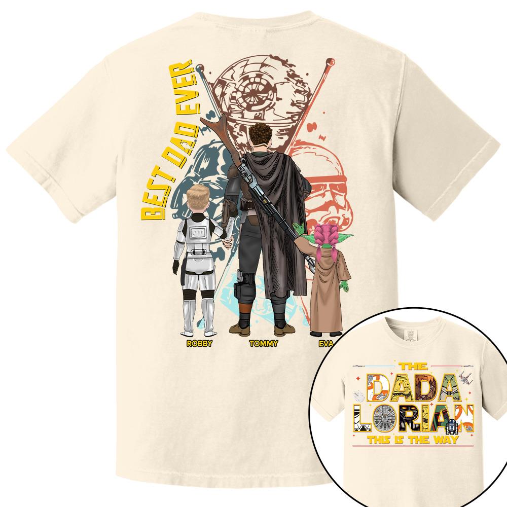 The Dadalorian This Is The Way - Personalized Shirt Custom Nickname With Kids Gift For Dad 2026 T1807 Hv01