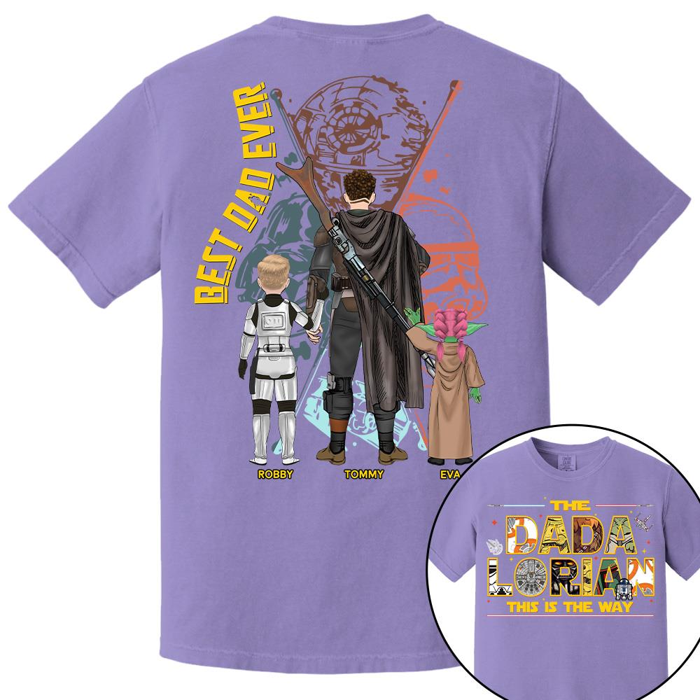 The Dadalorian This Is The Way - Personalized Shirt Custom Nickname With Kids Gift For Dad 2026 T1807 Hv01