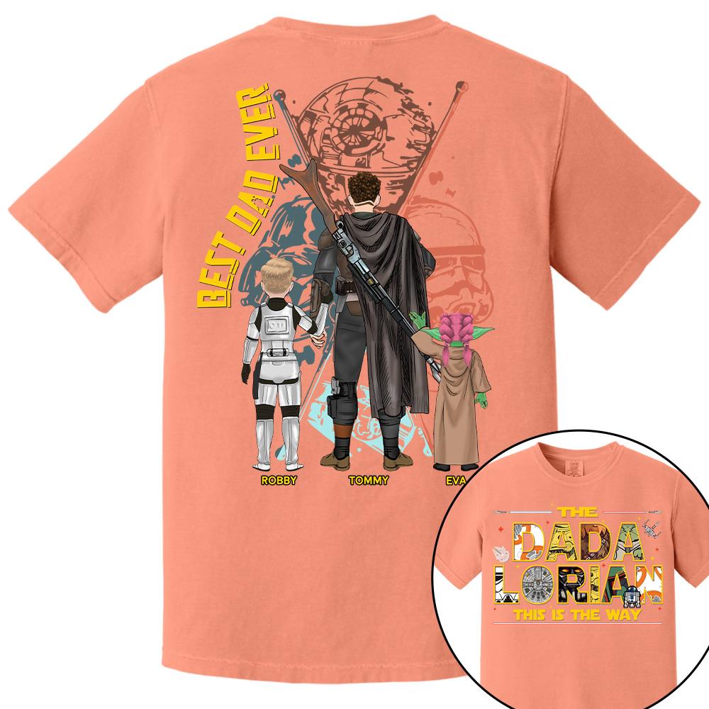 The Dadalorian This Is The Way - Personalized Shirt Custom Nickname With Kids Gift For Dad 2026 T1807 Hv01