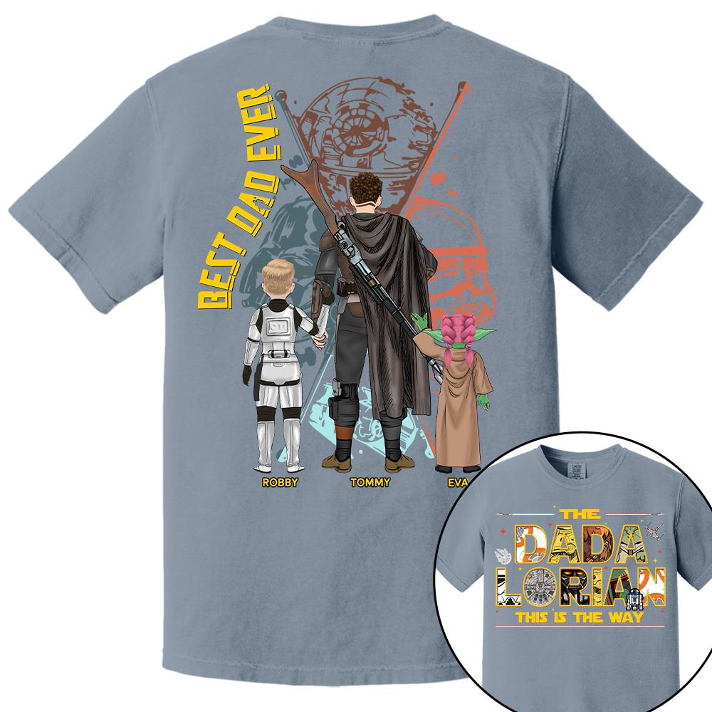 The Dadalorian This Is The Way - Personalized Shirt Custom Nickname With Kids Gift For Dad 2026 T1807 Hv01