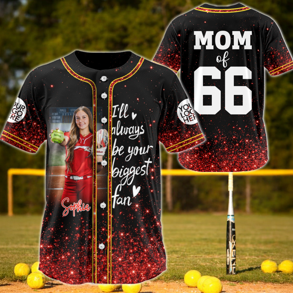 Custom Photo Softball Baseball Jersey Shirt - Gift For Softball Lovers T1807