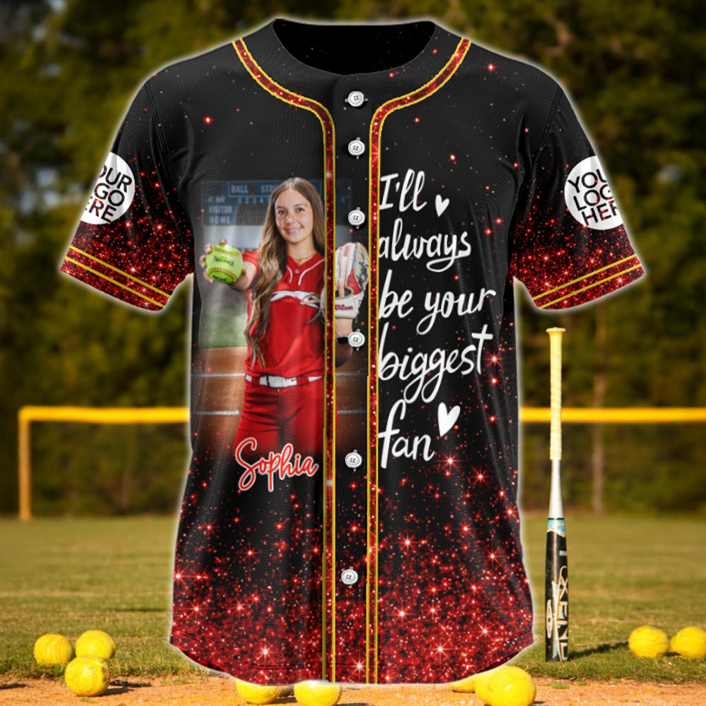 Custom Photo Softball Baseball Jersey Shirt - Gift For Softball Lovers T1807