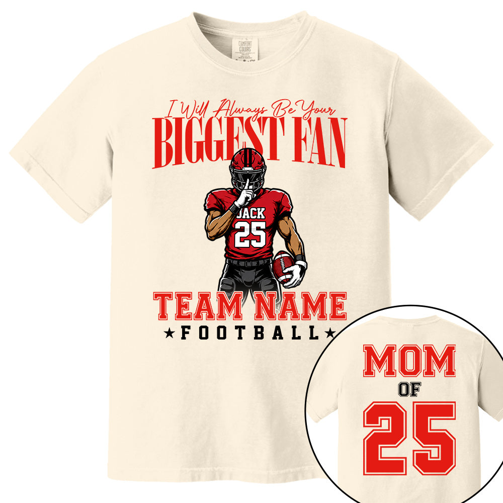My Heart Is On That Filed Custom Football Mom Shirt L0411 VH01